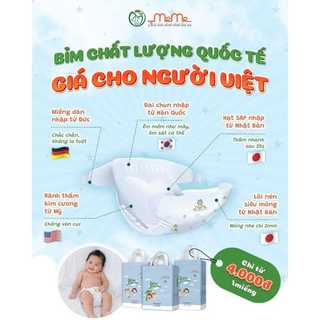 [ko quà] Tã/Bỉm dán/quần Mễ Mễ đủ size cho bé