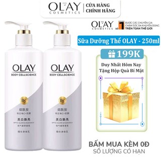 Sữa dưỡng thể OLAY Vitamin C Bright Ultra Whitening dưỡng trắng da toàn thân 250ml mẫu mới siêu hót 