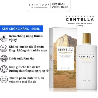 Kem chống nắng skin 1004 Madagascar Centella Air fit Suncream Plus SPF50+ PA++++ 50ml Chính Hãng Hàn Quốc 