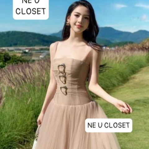 [VÁY THIẾT KẾ] Váy trễ vai dáng dài váy maxi đầm dự tiệc váy đi đám cưới đầm trễ vai dáng dài phối v