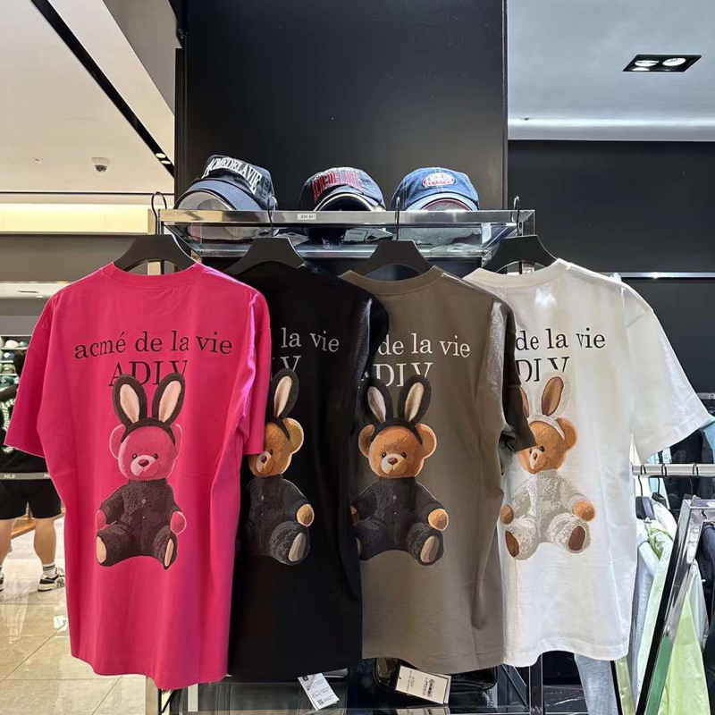 [ CHÍNH HÃNG ] Áo thun ADLV RABBIT BEAR DOLL LOGO SHORT SLEEVE