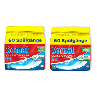 Combo 2 bich bột rửa chén bát Somat Classic Pulver 960g của Đức