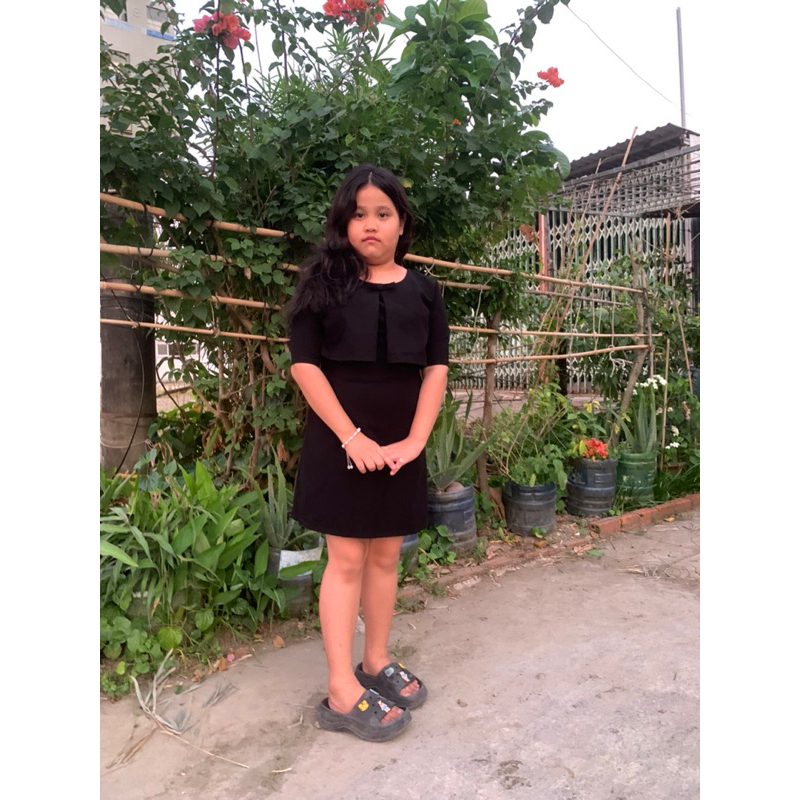 đầm đen cho nữ từ 45-48kg