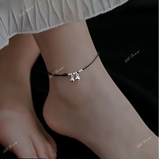 Lắc chân bạc nữ huông nhỏ xinh xắn, lắc chân nữ đẹp.