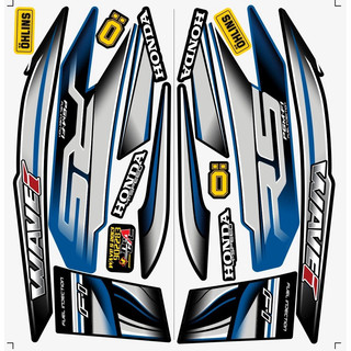 Tem WAVE S 2013 - Giá 1 Bộ - Tem 3 Lớp chống nước - Không Phai Màu