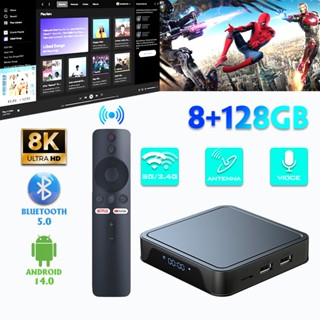 Android TV Box Tv98 Pro 8+128GB Bluetooth tần số kép Giọng Nói Điều Khiển 8K Ultra HD 300 + kênh miễn phí Kết nối wifi