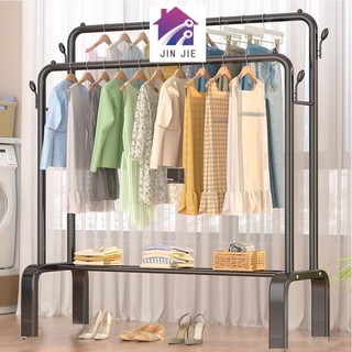 Kệ treo quần áo kèm khung đựng đồ, lắp ráp đơn giản, tiện lợi