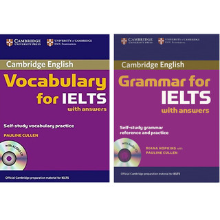 Combo 2 cuốn Vocabulary for Ielts - Grammar for Ielts (Lẻ, Bộ, Kèm file nghe)