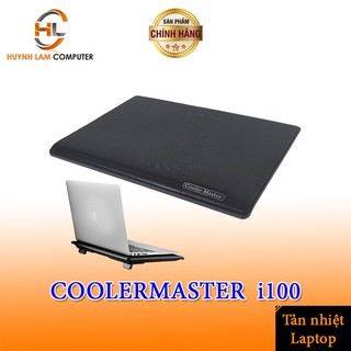 Đế quạt tản nhiệt laptop Cooler Master i100 hỗ trợ laptop 14inch - 15inch Chính hãng