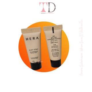Kem nền hera silky foundation 5ml spf25/pa++ siêu che khuyết điểm và giữ tone suốt 24 giờ