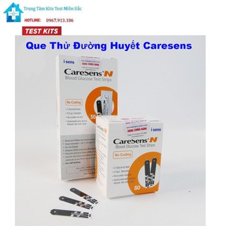Que Thử Đường Huyết Caresens N Hàn Quốc (Hộp 25, Hộp 50 Que)