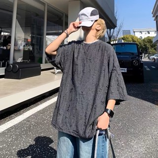 Áo Thun Ngắn Tay Nam Thiết Kế Xẻ Rách ATINO Version 2.0 Kiểu Dáng Hàn Quốc Form Fitted L.3.2861