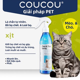 COUCOU Thuốc xịt trị ve, bọ chét chó mèo