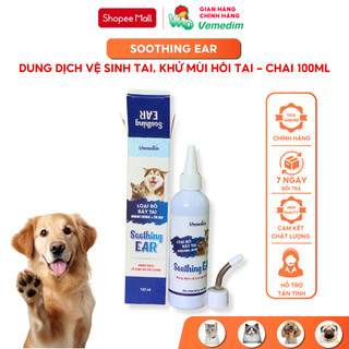 Vemedim Soothing ear dung dịch vệ sinh tai chó, mèo, chai 100ml