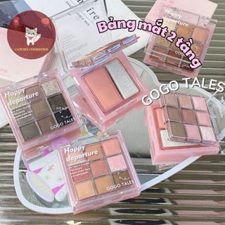 [GOGO TALES] Bảng Phấn Mắt 2 Tầng GOGO TALES 9 Ô Kèm Má Hồng & Highlight Glaze Light Dream (GT663)