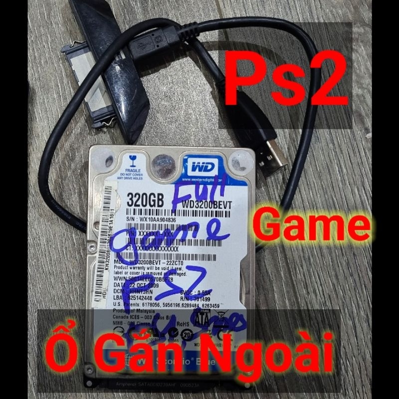 Ổ Cứng 500G PS2 Chép Full game HDD playstation 2 Đã Cài Sẵn GAME ps1 snes super ps2
