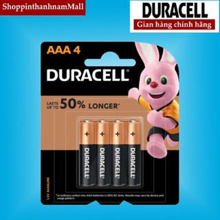 Pin AAA Duracell Coppertop Cao Cấp Vỉ 4 Viên Chính Hãng