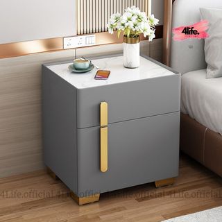 Tủ Đầu Giường Phong Cách Hiện Đại, Táp Đầu Giường Mặt Đá Hàng Nhập Khẩu - Nội Thất 4Life
