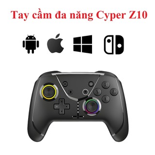 Tay cầm gamepad không dây led rgb đa năng Cyper Z10 Nintendo switch/ switch oled / switch lite / PC / Android / IOS