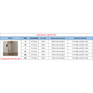 RN773_Rập giấy may quần baggy nữ