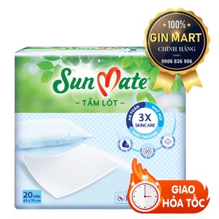 TẤM LÓT SUNMATE 45x70 cm và 60x70 cm tấm lót người lớn