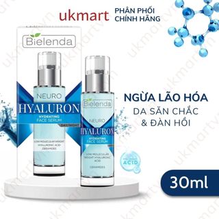 Serum Bielenda Neuro Hyaluron Hydrating dưỡng ẩm sâu, phục hồi, trẻ hoá da