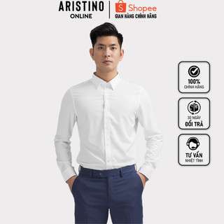 Áo sơ mi trắng dài tay nam 𝐀𝐑𝐈𝐒𝐓𝐈𝐍𝐎 alsr12