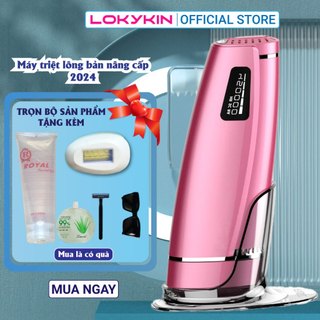 Máy triệt lông vĩnh viễn mini cầm tay Lokykin LSO06 đầu băng triệt lạnh thế hệ mới nhất bảo hành 12 tháng