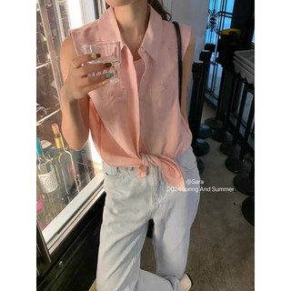Áo sơ mi sát nách cho nữ