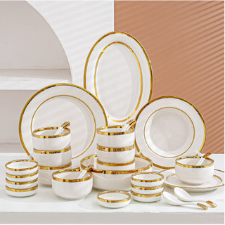 Bộ bát đĩa 10 người ăn phong cách bắc âu sản phẩm có giấy kiểm định an toàn sản phẩm. chén dĩa 10 người ăn