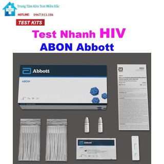 Test nhanh hiv 1/2 abon abbott prc chính xác 99,9% bảo mật thông tin