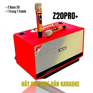 Loa Kéo Xách Tay Z20PRO Cao Cấp, 4 Loa 2 Bass 20CM Siêu Trầm 1 Trum+1 Treble Công Suất Lớn,Chống Rè,Kết Nối Bluetooth5.0