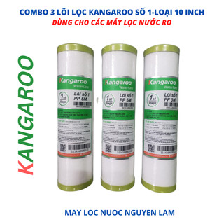 Combo 3 lõi lọc nước kangaroo số 1 - pp 5 micron