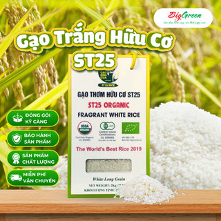Gạo trắng hữu cơ st25 hộp 2kg - ông cua