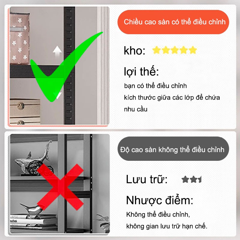 HUHU Kệ Để Lò Vi Sóng 5 Tầng Gỗ MDF Cao Cấp Kiểu Dáng Hàn Quốc Chống Thấm Nước Mối Mọt Gỉ Sét | BigBuy360 - bigbuy360.vn