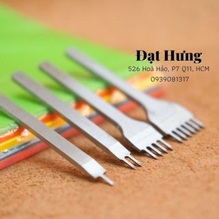Sẹt đục trám size 3mm-4mm-5mm-6mm - Dụng cụ làm đồ da