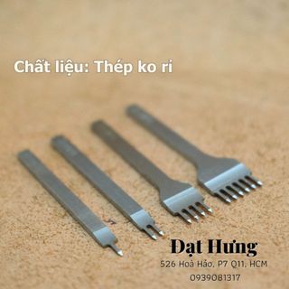 Sẹt đục trám size 3mm-4mm-5mm-6mm - Dụng cụ làm đồ da