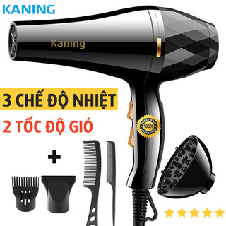 Máy sấy tóc Kaning sấy 2 chiều 3 chế độ nhiệt tạo kiểu dễ dàng tặng kèm bộ 1 - 3 hoặc 5 phụ kiện tùy phân loại máy sấy