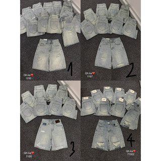 Quần ngố jeans rách hottrend 4 mẫu hàng qcl1 ms2777002