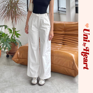 Quần kaki ống rộng Kai Pants QD025 chiết ly, khuy cài - Uni By Heart