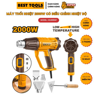 Máy thổi nhiệt 2000w có điều chỉnh nhiệt độ hg200047