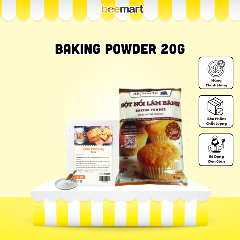 Baking powder bột nổi làm bánh 20gr