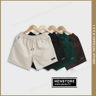 Quần Short Kaki Hàn Trơn Trên Gối Unisex Ống Rộng Đơn Giản Phù Hợp Nam Nữ Thông thường Menswear Quần Lửng