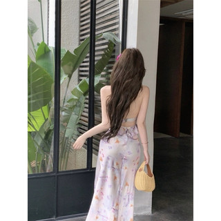 Đầm hoa satin sang trọng