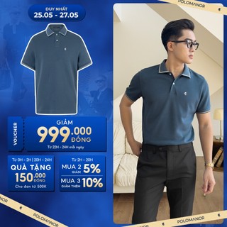 Áo polo nam VARRO vải cá sấu cotton interlock xuất xịn, nam tính, thanh lịch, sang trọng - POLOMANOR