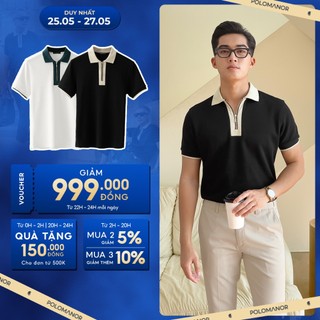Áo polo nam LIO vải cá sấu cotton interlock xuất xịn, nam tính, thanh lịch, sang trọng - POLOMANOR
