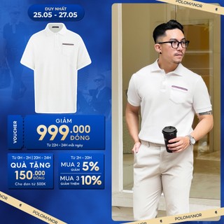 Áo polo nam MARK vải cá sấu cotton interlock xuất xịn, nam tính, thanh lịch, sang trọng - POLOMANOR