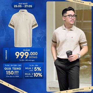 Áo polo nam THOMAS vải cá sấu cotton interlock xuất xịn, nam tính, thanh lịch sang trọng - POLOMANOR