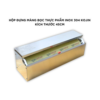 Hộp đựng màng bọc thực phẩm inox 304 kojin hộp đựng màng bọc có nắp kích thước 45cm