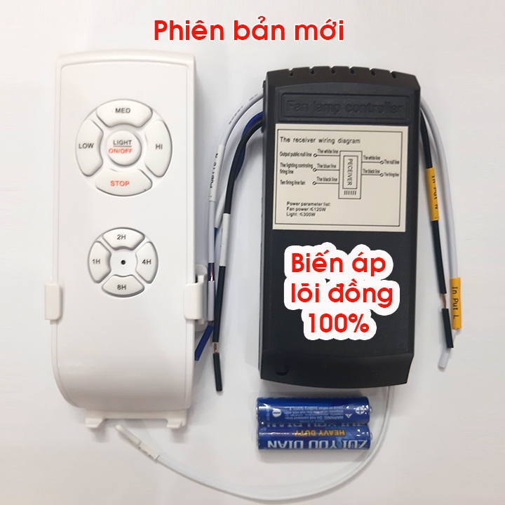 Bộ mạch điều khiển quạt trần và đèn từ xa  - Remote điều khiển từ xa cho quạt trần